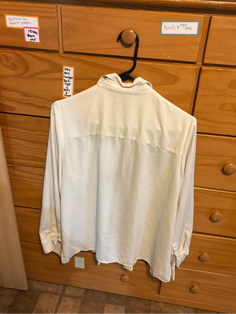 Men's Casual Button-Down Shirt in Off-White